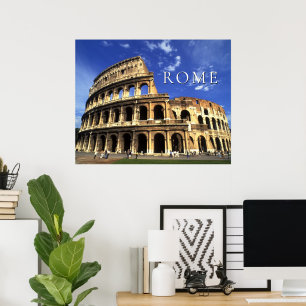 Poster Ruínas Famosas do Coliseu   Roma Itália