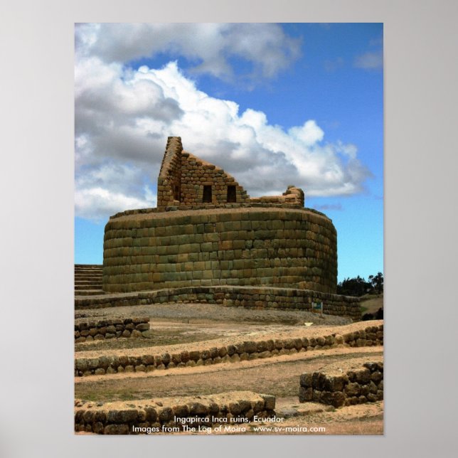 Poster Ruínas Incas de Ingapirca, Equador (Frente)