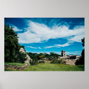 Poster Ruínas maias de Palenque