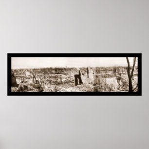 Póster Ruínas na foto maciça 1908 de Chelsea
