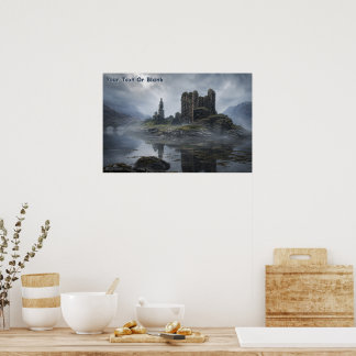Poster Ruínas Nubladas de Castelo Escocês