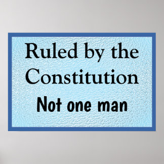 Poster Ruled by the Constitution