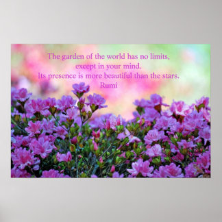 Póster Rumi Lindo Jardim