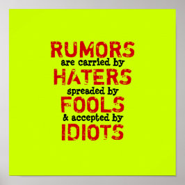 POSTER RUMORS ~ 12x12
