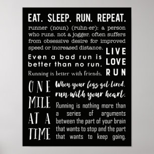 poster Running da inspiração 11x14
