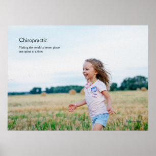 Poster running da quiroterapia da menina