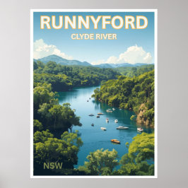 Poster Runnyford, Clyde River, NSW