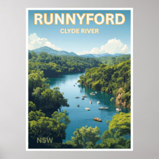 Poster Runnyford, Clyde River, NSW