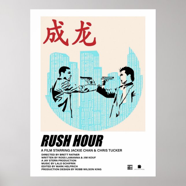 Poster Rush Hour Minimalista (Frente)