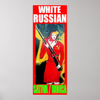 POSTER RUSSA BRANCA SATIVA INDICA