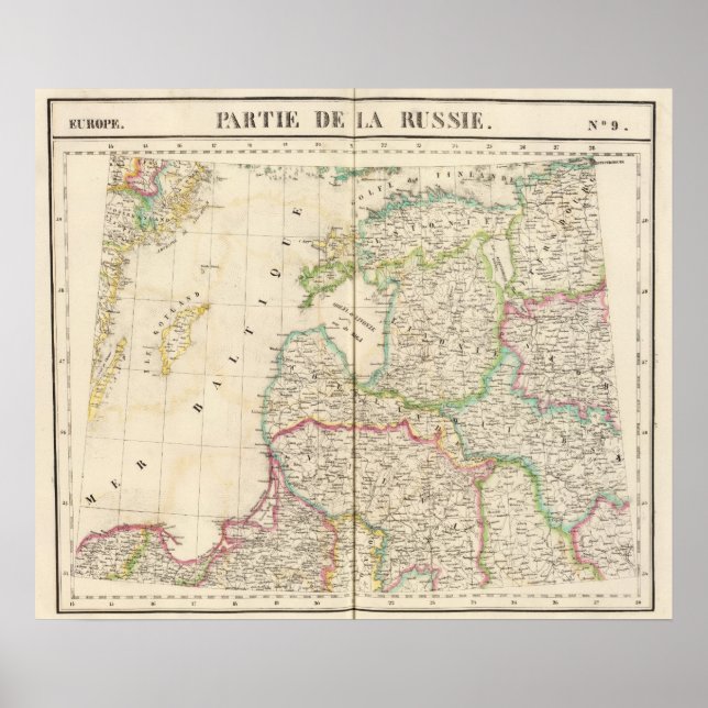 Póster Rússia, Europa 9 (Frente)