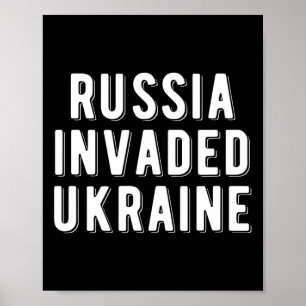 Poster Rússia invadiu a Ucrânia