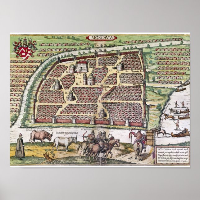 POSTER RÚSSIA: MOSCOU, 1591 (Frente)