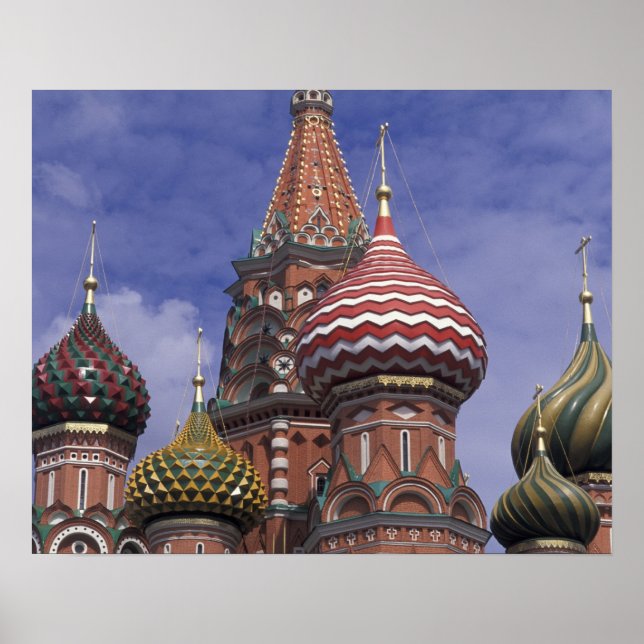 Poster Rússia, Moscou, Praça Vermelha. cebolas famosas de (Frente)