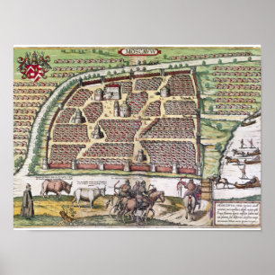 POSTER RÚSSIA: MOSCOVO, 1591