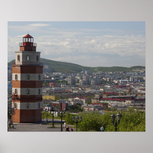Poster Rússia, Murmansk. A maior cidade a norte do (Frente)