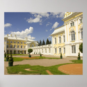 Poster Rússia. Petrodvorets. Palácio Peterhof. Pedro, o 3