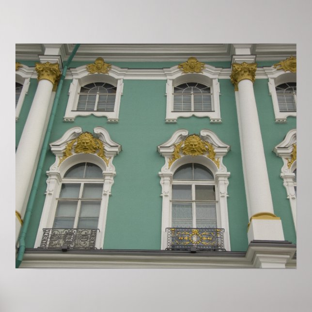 Póster Rússia, Ruas. Petersburgo, O Patrimônio (também co (Frente)