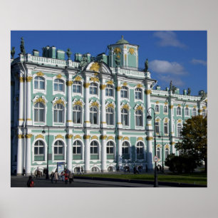 Poster Rússia, Ruas. Petersburgo, Palácio de Inverno, O