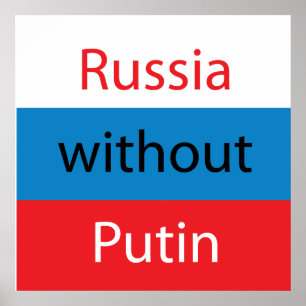 Poster Rússia sem Putin