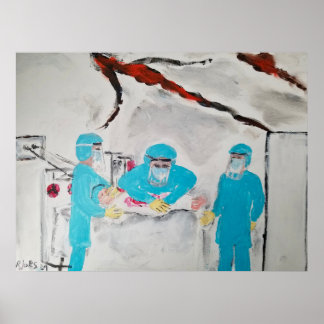 Poster Russian bombing of Kyiv Children's Hospital