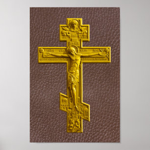 Poster Russian orthodox cross