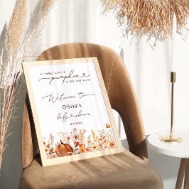 Poster Russo Pequeno Pumpkin Call Meadow Bem-vindo