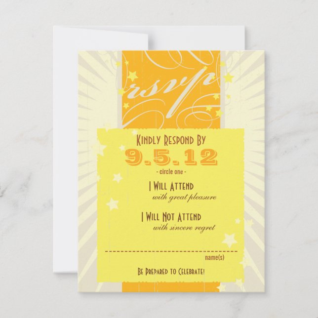 Poster russo: RSVP de Casamento Solar Tropical (Frente)