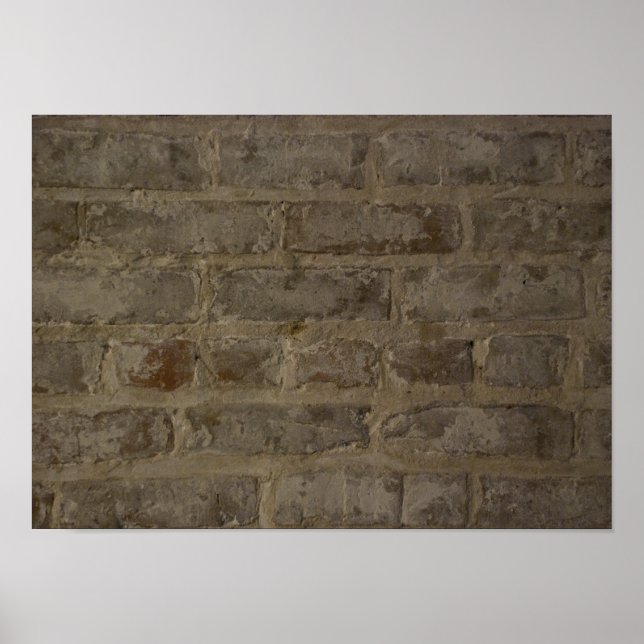 Póster Rustic Brick Wall (Frente)