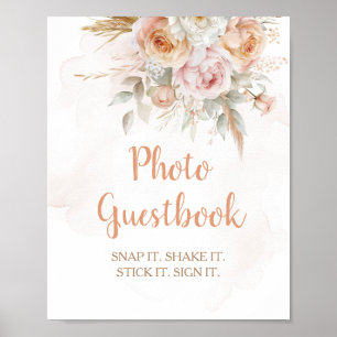 Poster Rustic Floral não é maravilhosa Foto Guestbook