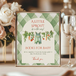 Poster Rustic Gender Neutral Sprout Baby Shower Game
