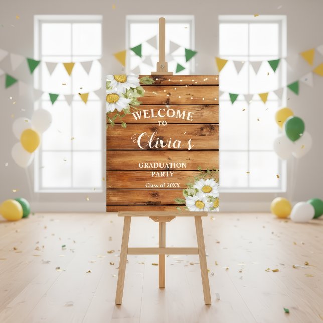 Poster Rustic Graduation  welcome sign (Criador carregado)