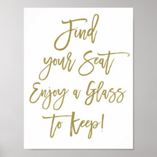 Poster Rustic Hand Lettering Encontre Seu Sinal De Casame