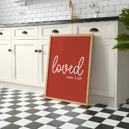 Poster Rustic Love Faith Cote minimalista