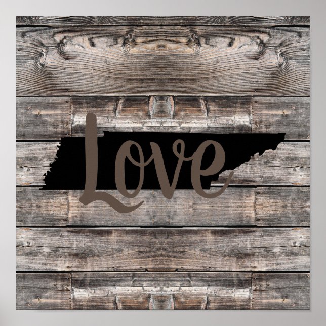 Poster rústico AMOR DE TENNESSEE | (Frente)