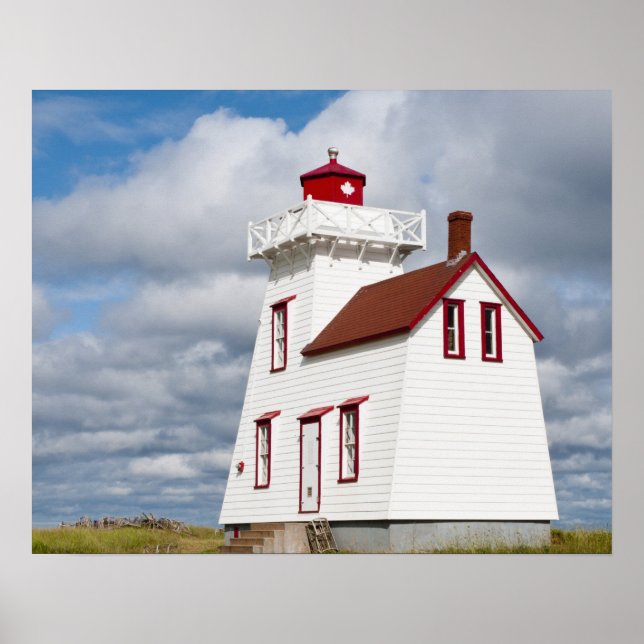 Póster Rustico Harbour, Ilha do Príncipe Edward. (Frente)