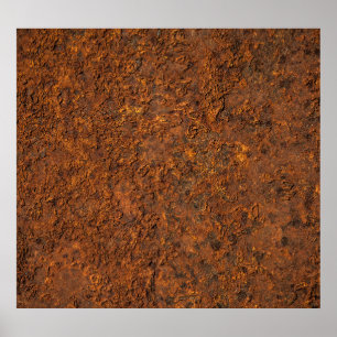 Poster Rusty Metal: Aestética de Ferro Texturada.