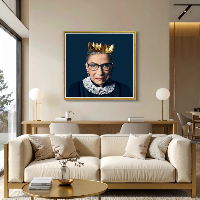 Poster Ruth Bader Ginsburg com Coroa Dourada   (Criador carregado)