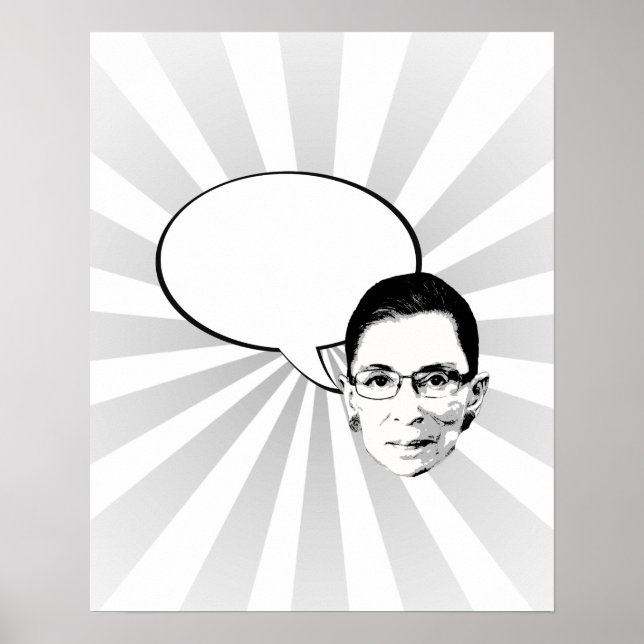 Póster Ruth Bader Ginsburg Pensou Na Bula (Frente)