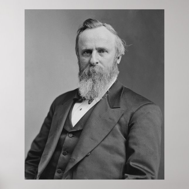 Póster Rutherford B. Hayes Retrato de Mathew Brady (Frente)