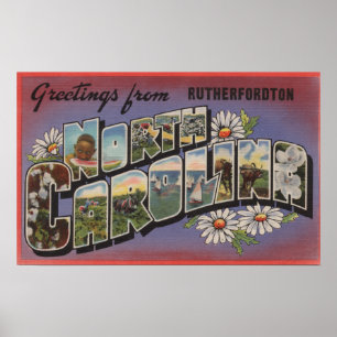 Poster Rutherfordton, North Carolina