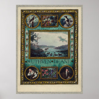 Poster Ruthven Deane, Sra. Frank S. Hatch Bookplate Birds