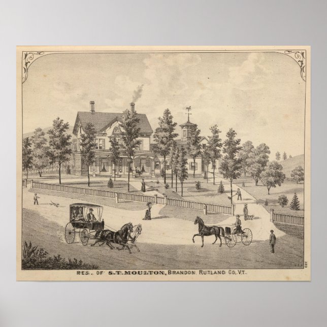 Poster Rutland em Vermont (Frente)