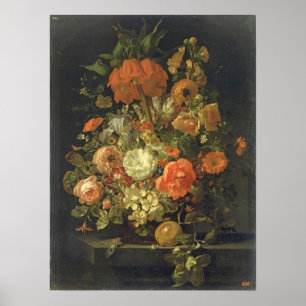 Poster Ruysch - Vida Estática Das Flores