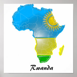 Póster Rwanda,