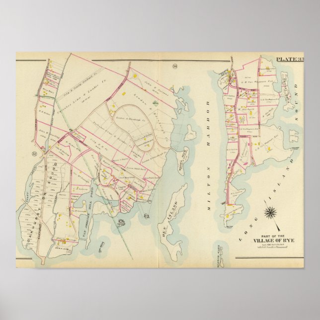 Poster Rye, Nova Iorque (Frente)