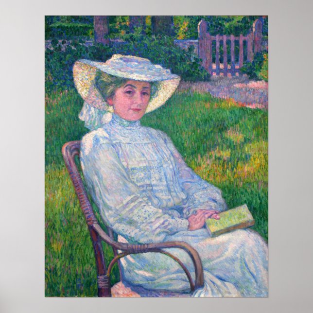 Poster Rysselberghe - A Senhora de Branco (Frente)