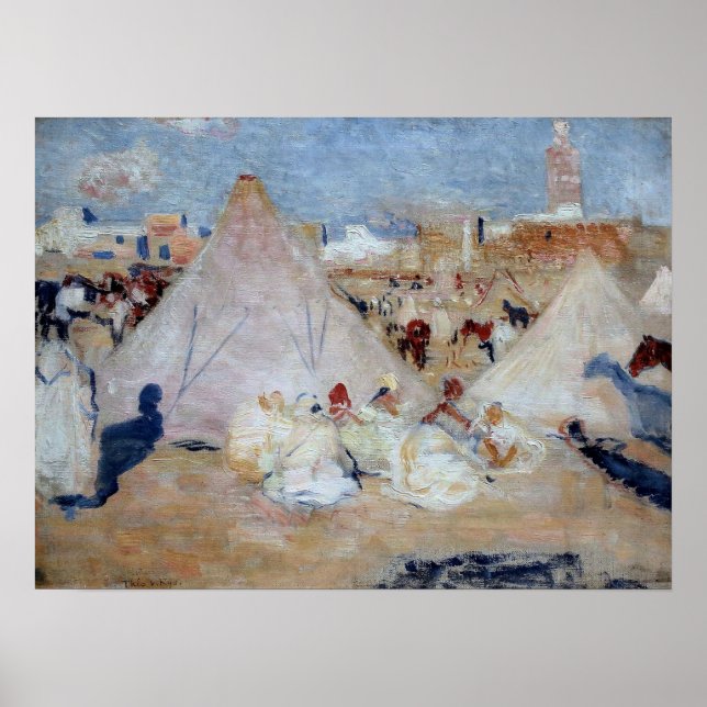 Poster Rysselberghe - Acampamento No Marrocos (Frente)