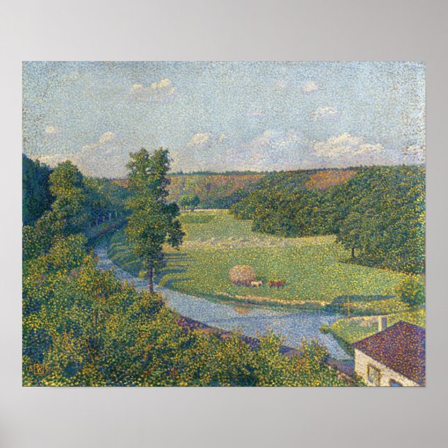 Poster Rysselberghe - O Vale do Sambre 1890 (Frente)
