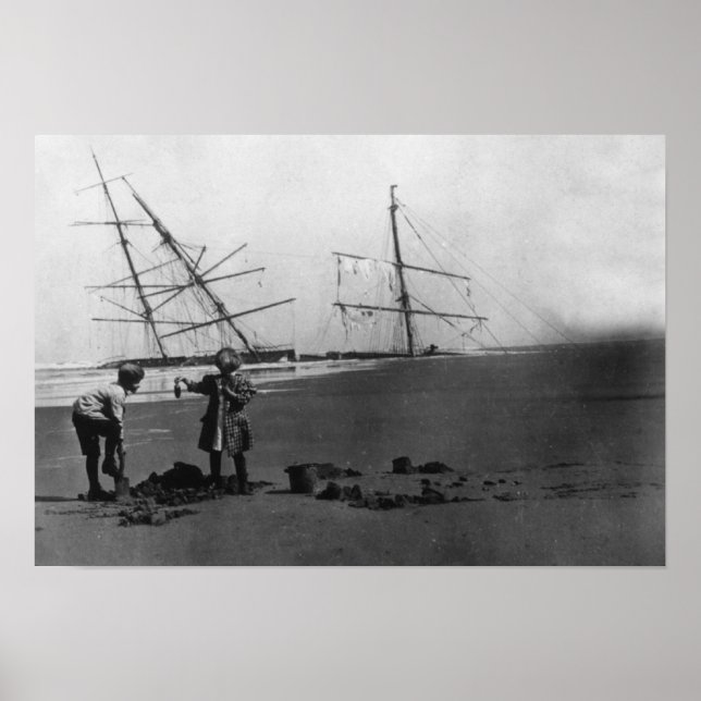 Póster S. Alice McDonald Wreck Ilwaco Península (Frente)